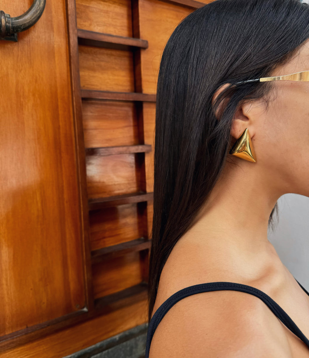 ピアス [BLACKMUSE] Glam gold tone triangle Earrings Paloma's Graffiti:X Earrings | Tiffany & Co. US