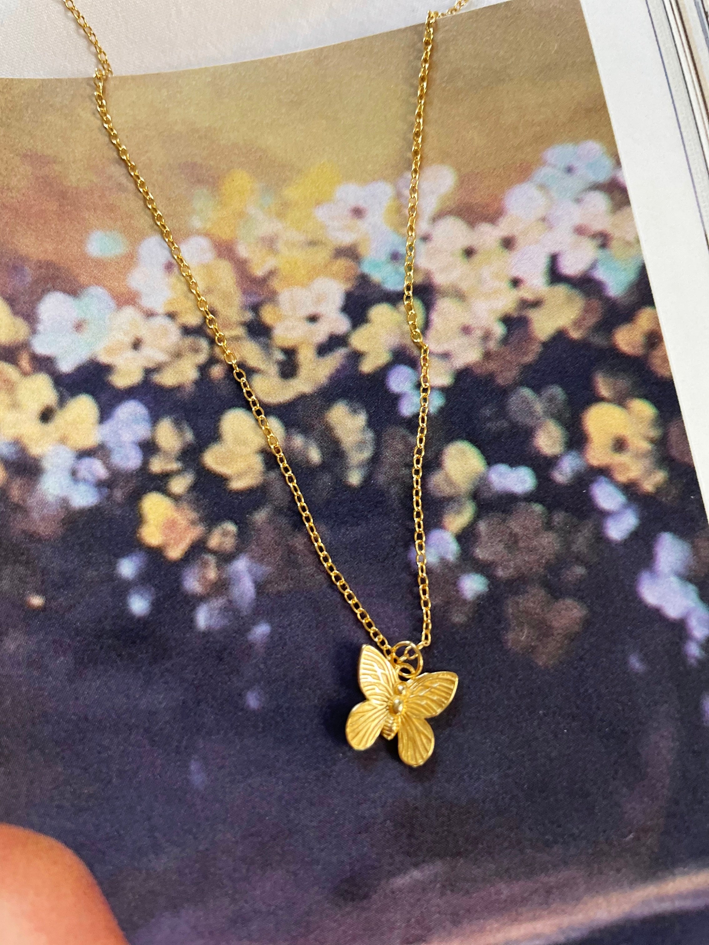 Butterfly dainty necklace